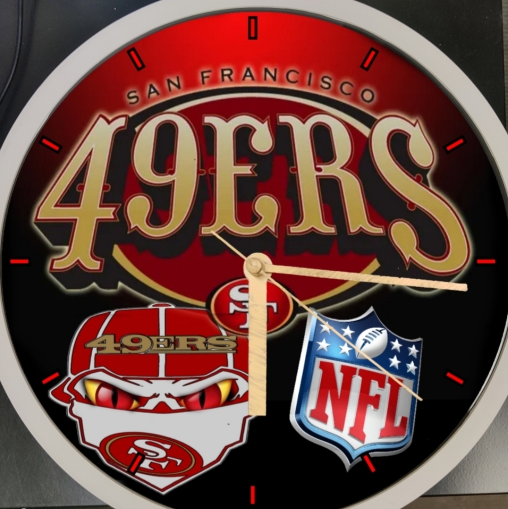 49ers led wall clock